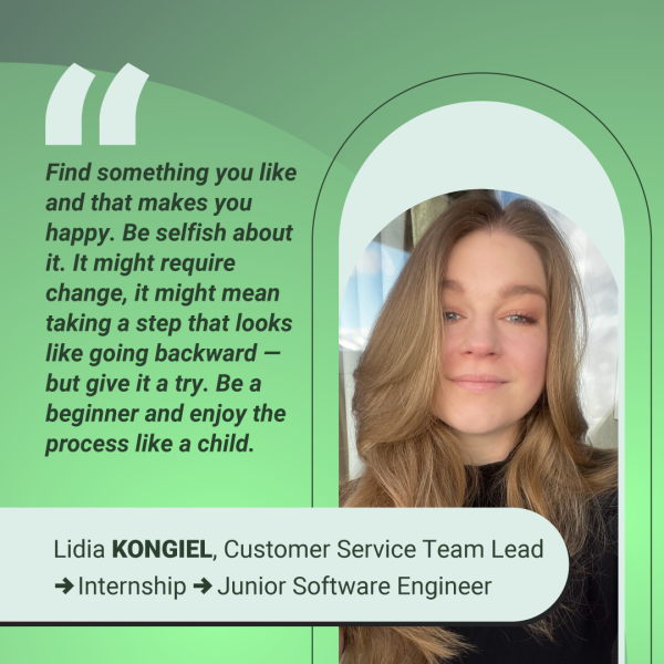 lidia_cytat (1) Option 1: Employee Advocacy Angle Focus on empowerment, not politics:  “At OLX, our people don’t just bring their skills to work – they bring their whole selves and their passions” Highlight that OLX creates an environment where employees feel safe to be advocates Position as employee empowerment rather than political stance